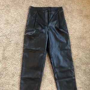 Womens Shein faux Leather pants. Never worn, size 12. Black.